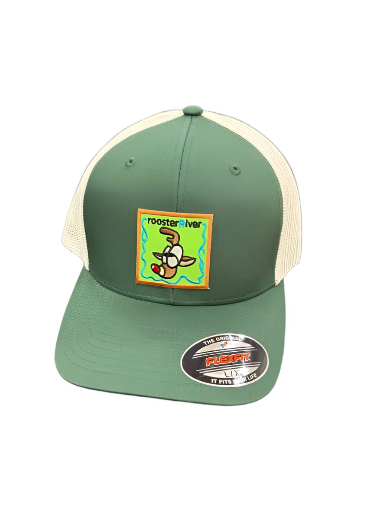 Green White fitted Deer L/XL